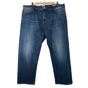 Flint and Tinder‎ Selvedge Classic Fit Dark Wash Blue Jeans Mens 42x32 Cotton